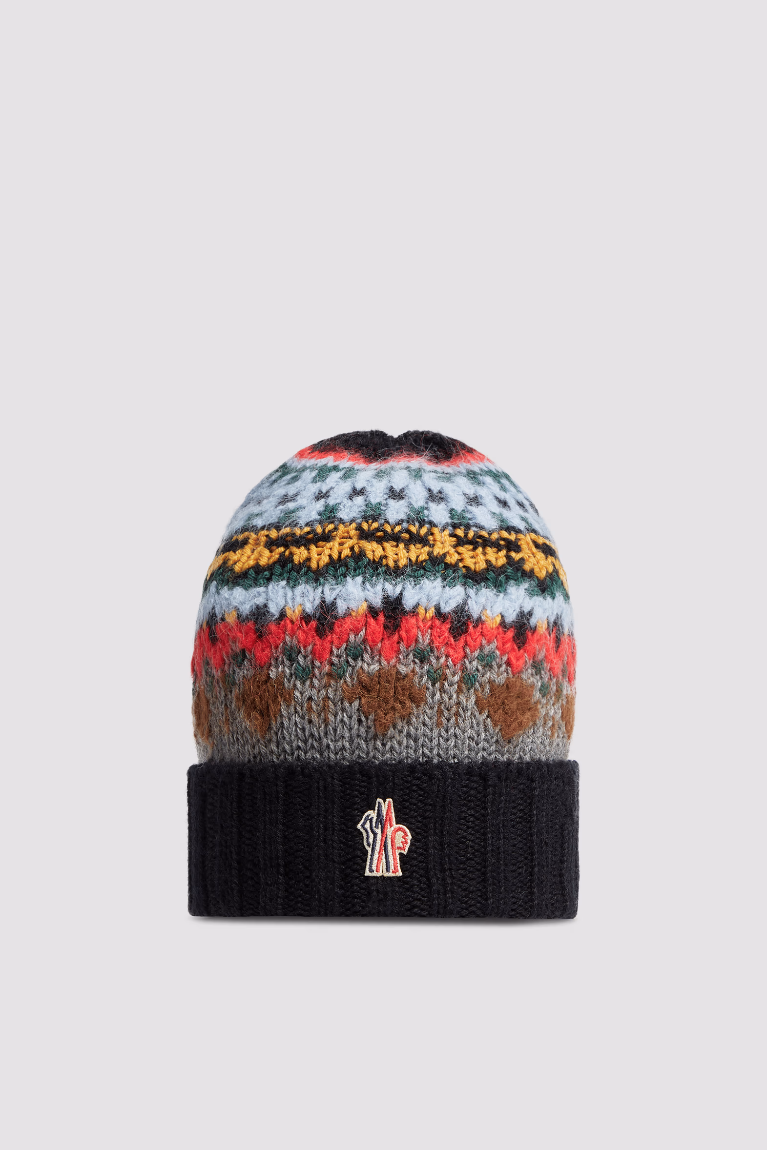 Gorro de lana, mohair y alpaca Hombre Multicolor Moncler 0